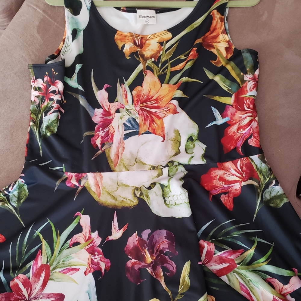 Skull tank dress